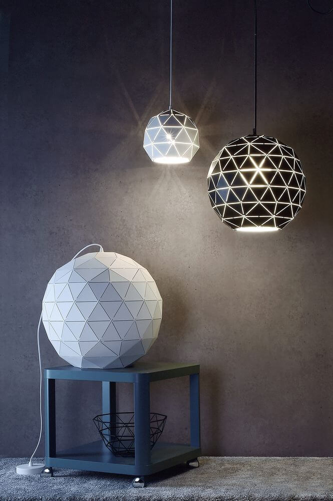 Suspension Asterope blanche
