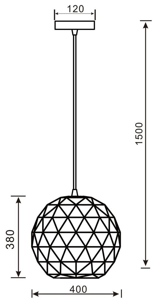 Suspension Asterope blanche