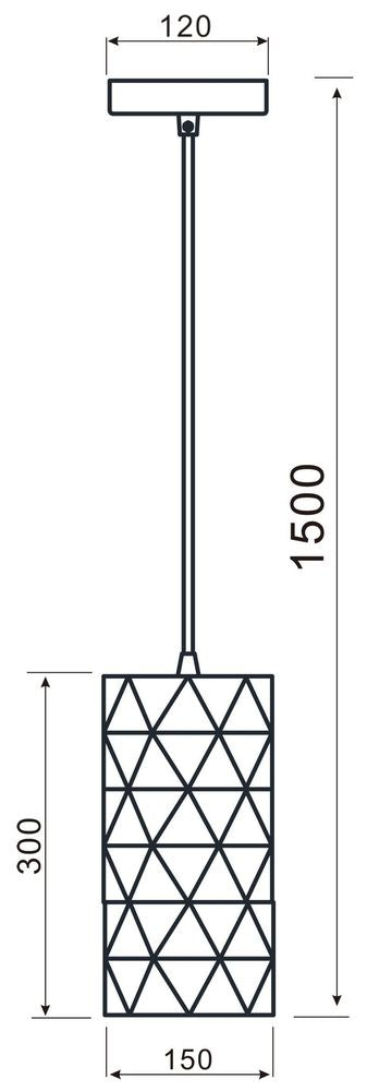 Suspension Asterope noire