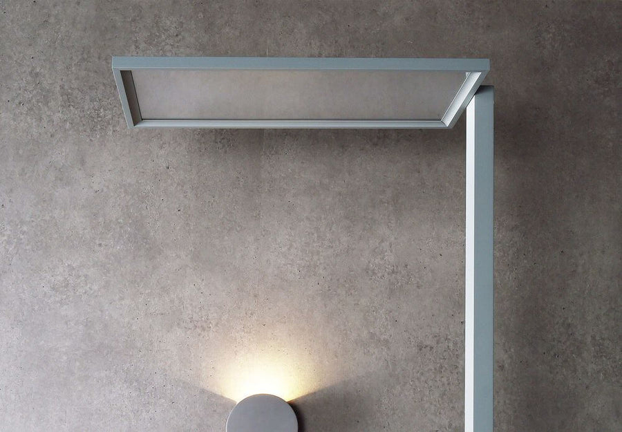 Lampadaire Office transparent, verre