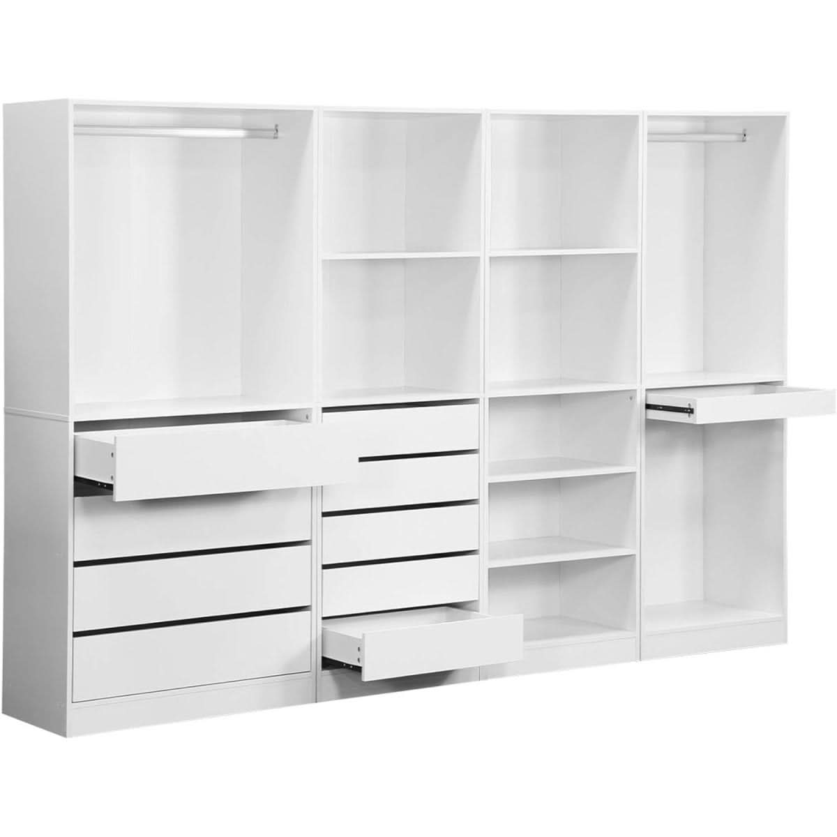 Dressing Modulable Blanc Moderne | Glace - Designix Dressing
