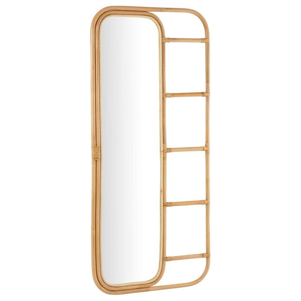 Échelle Miroir Rotin Naturel