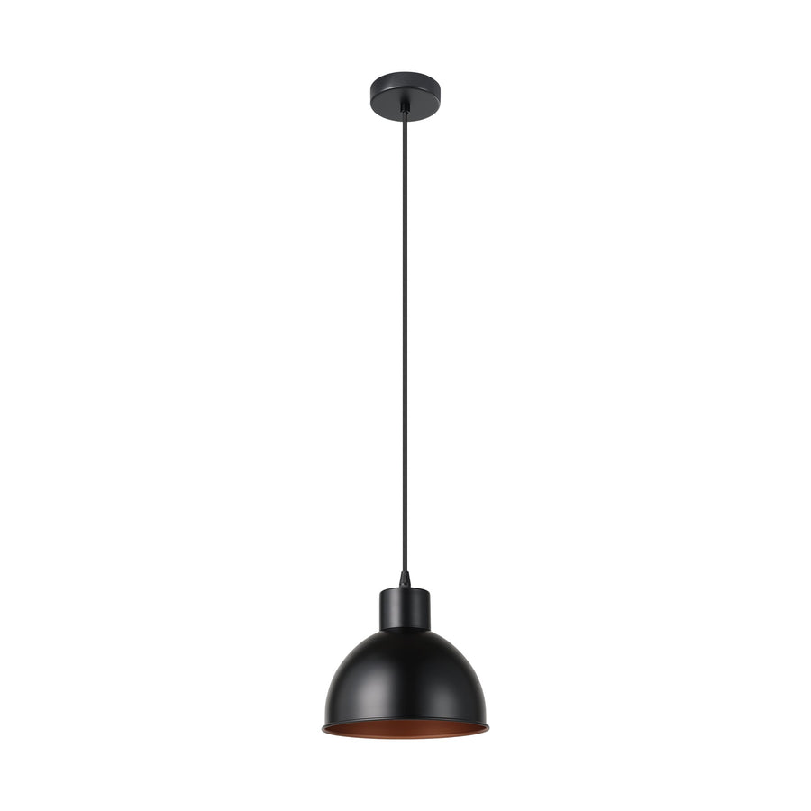 Suspension Truro 1 noire et cuivrée