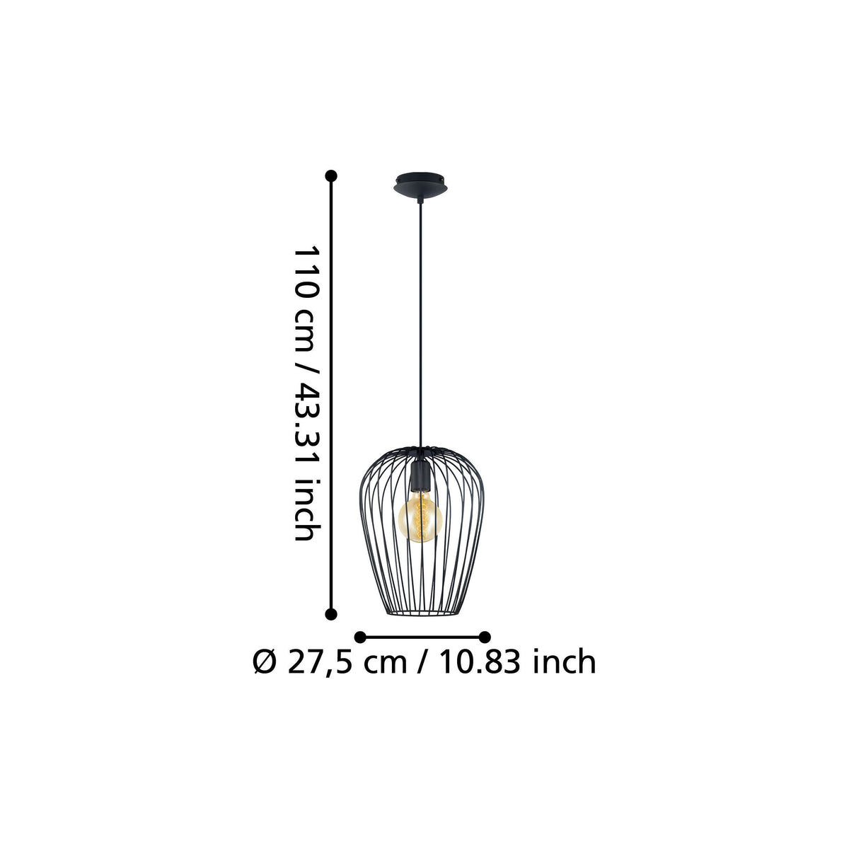 Suspension Newtown noire (49472)