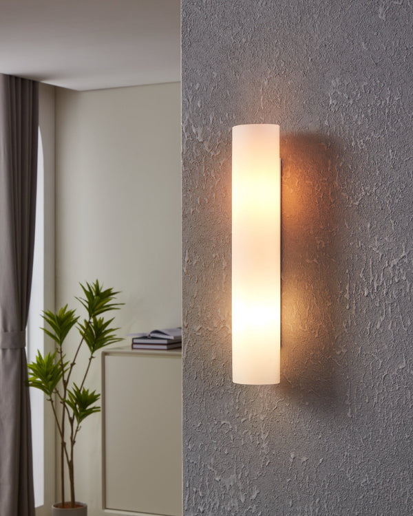 Applique murale Zola blanche, verre