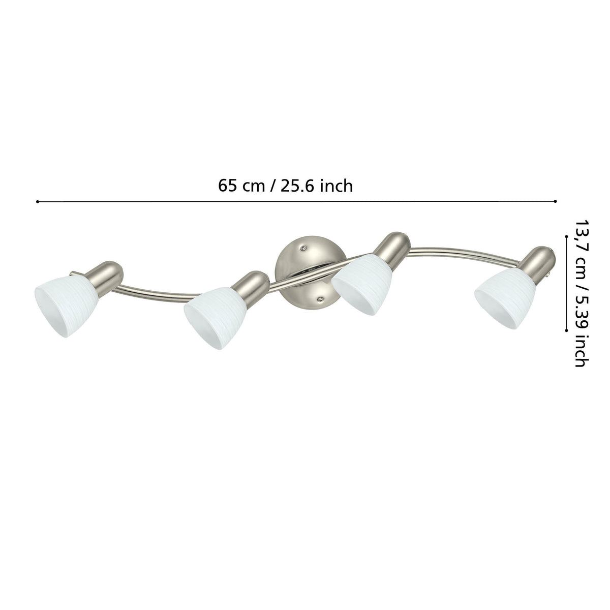 Plafonnier Dakar nickel satiné