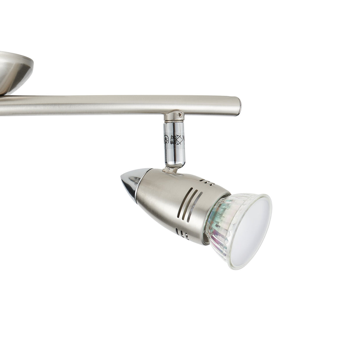 Plafonnier Magnum nickel satiné, L 33 cm