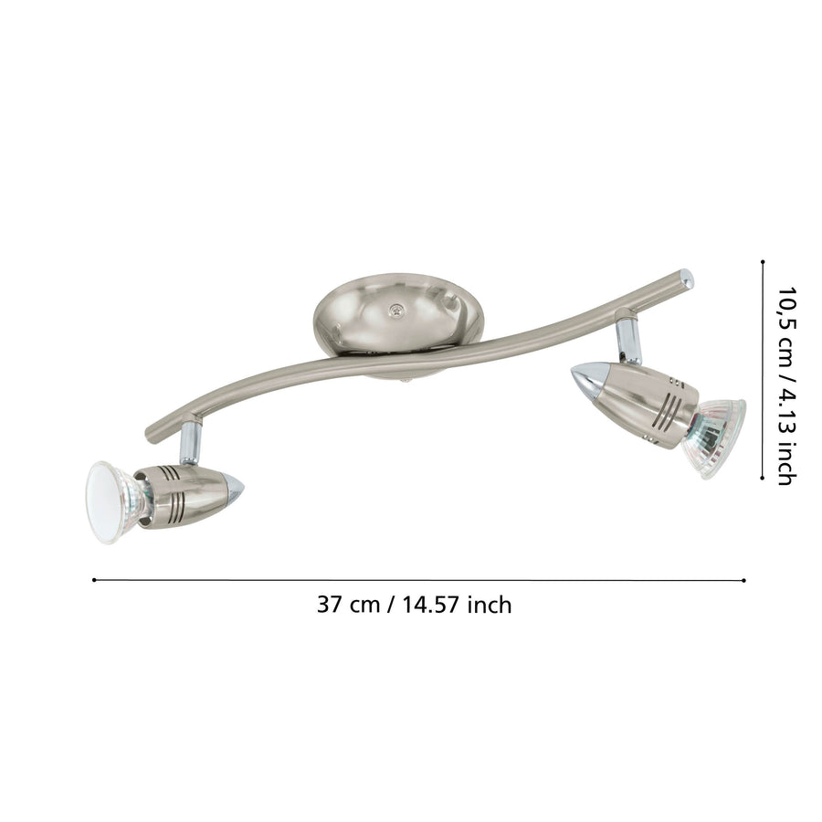 Schéma de dimensions indiquant 37 cm de largeur et 10,5 cm de hauteur