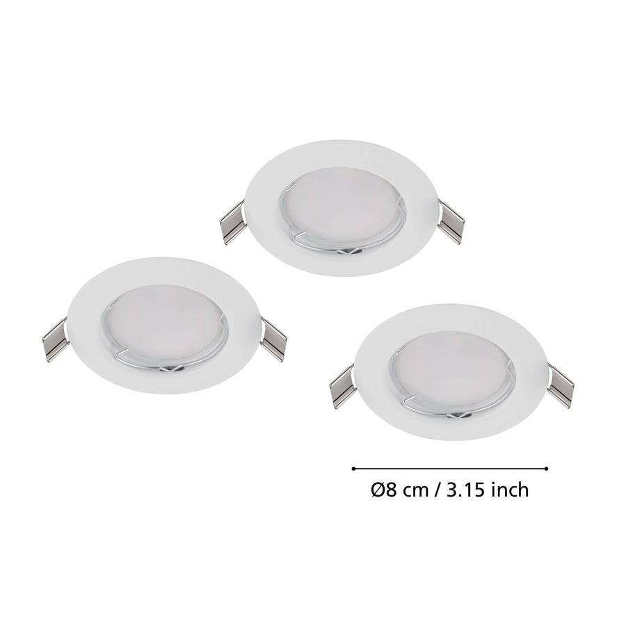 Spot encastrable Peneto blanc, Ø 7,8 cm