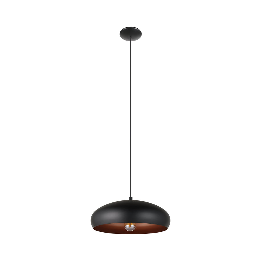 Suspension Mogano noire et cuivrée