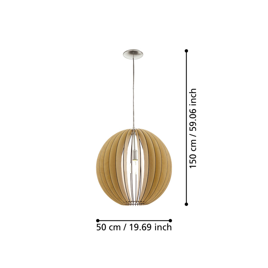 Suspension Cossano bois (94765)