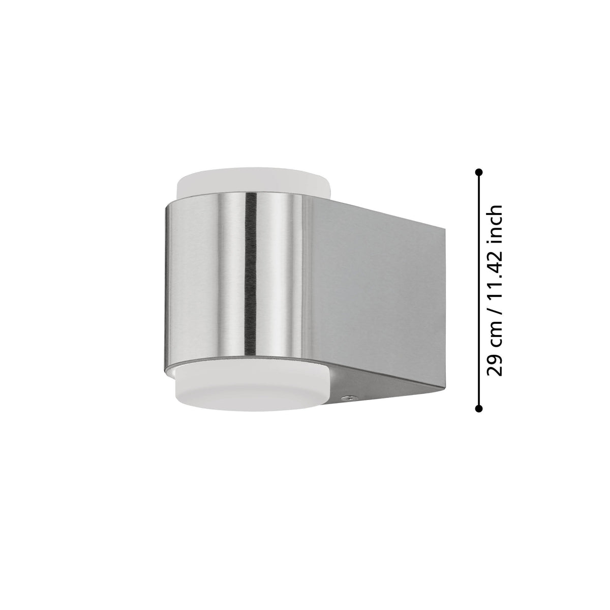Schéma de dimensions indiquant une hauteur de 29 cm, soit environ 11,42 pouces.