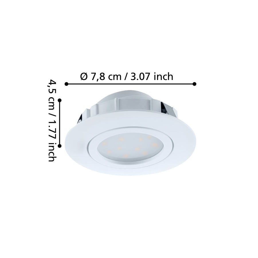 Spot encastrable Pineda blanc, Ø 8,4 cm (95851)