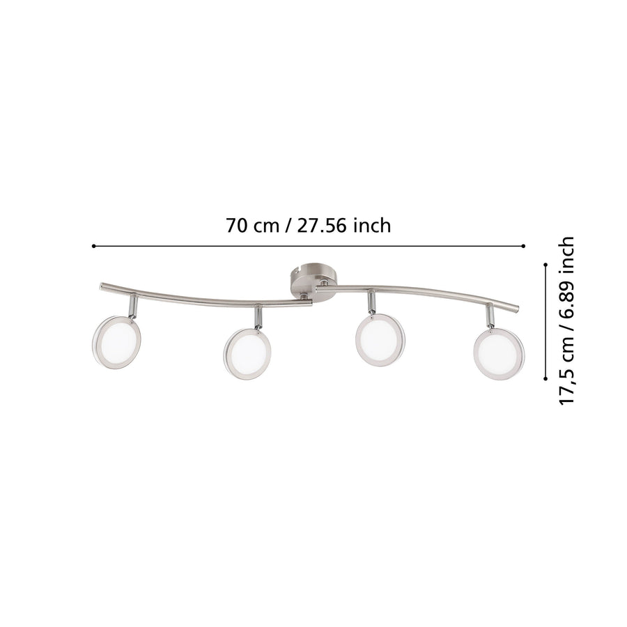 Schéma de dimensions indiquant 70 cm de large et 17,5 cm de hauteur.