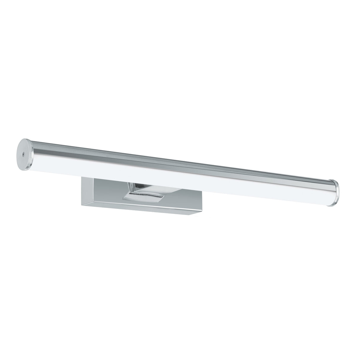 Vue de face du luminaire montrant le support central rectangulaire et le tube horizontal