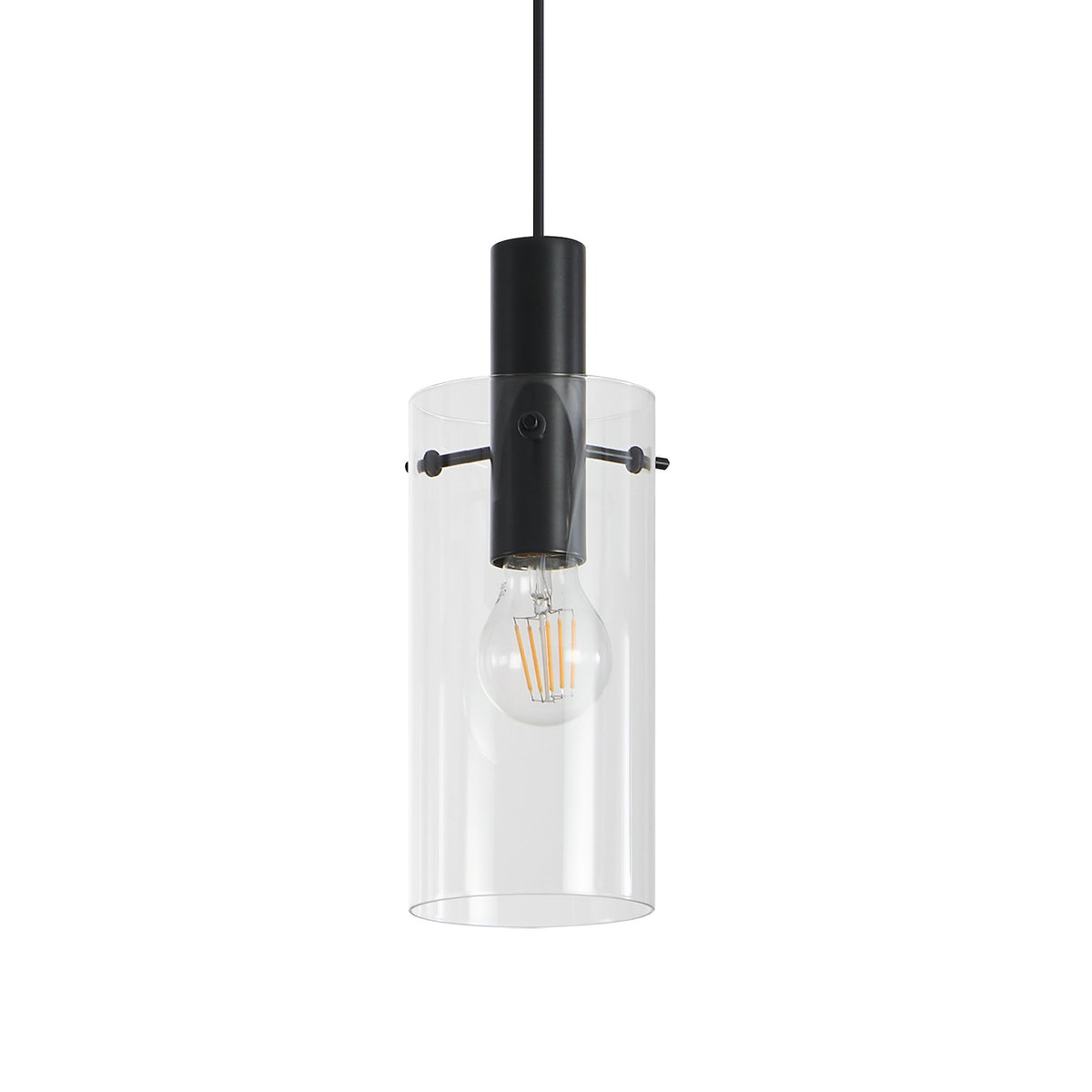 Suspension Montefino 3 lumières transparente