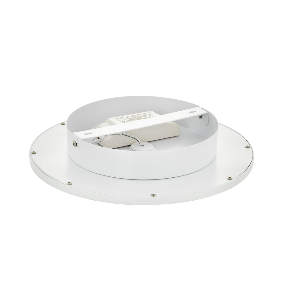 Vue arrière du luminaire montrant le driver LED et le support de fixation métallique