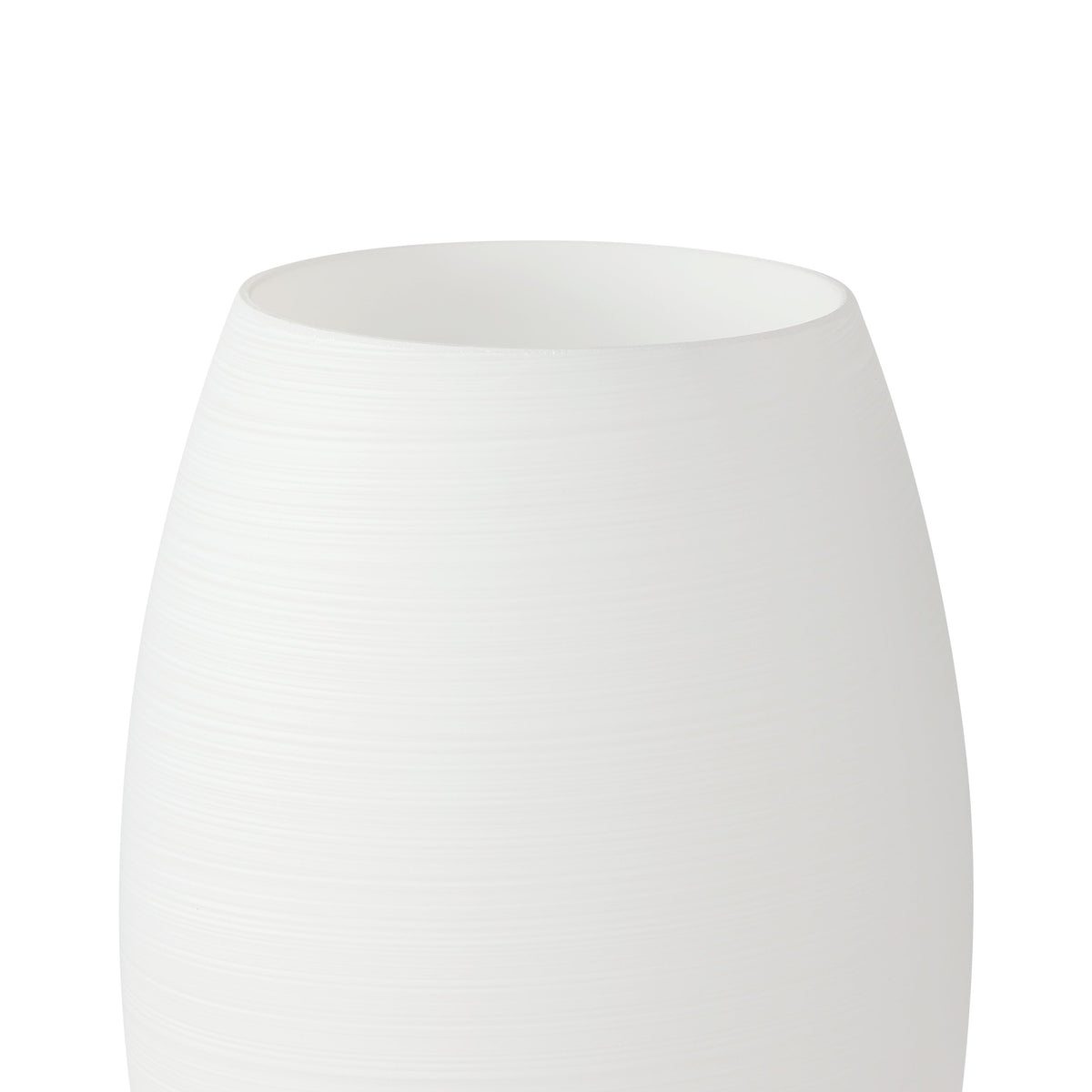 Gros plan sur la texture striée de l'abat-jour blanc, vue de dessus