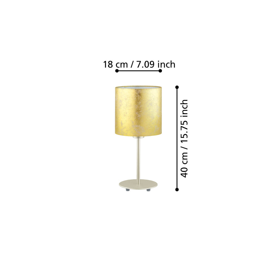 Lampe à poser Viserbella dorée