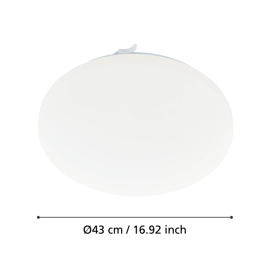Plafonnier Frania blanc, Ø 43 cm