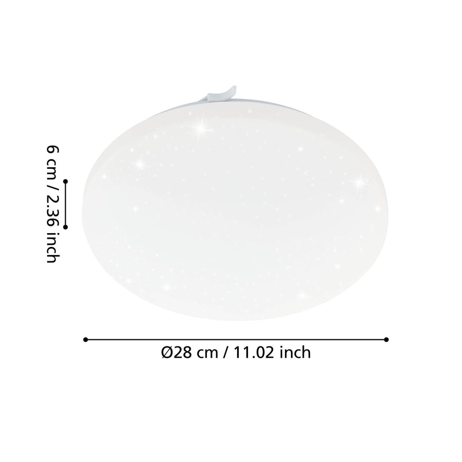 Plafonnier Frania-s blanc, Ø 28 cm