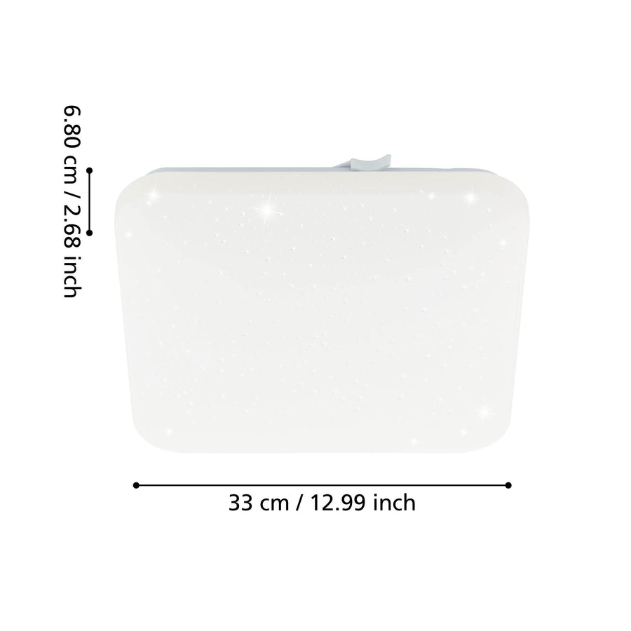 Plafonnier Frania-s blanc, L 33 cm