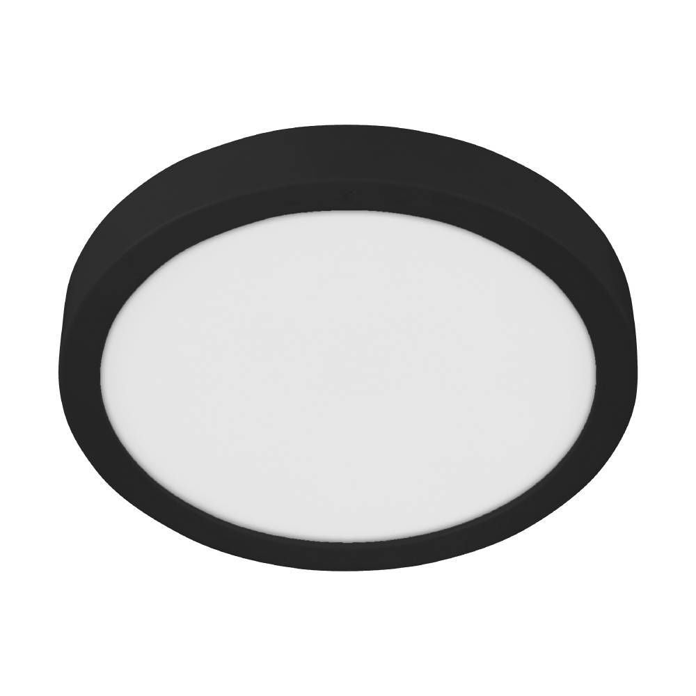 Plafonnier Fueva 5 noir et blanc, Ø 28,5 cm (30761)