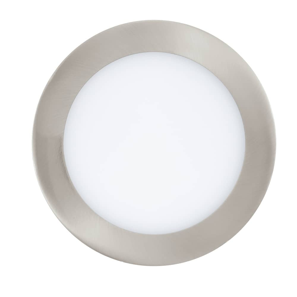 Spot encastrable Fueva-C nickel et blanc