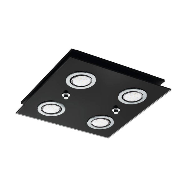 Plafonnier Grattino noir (33804)