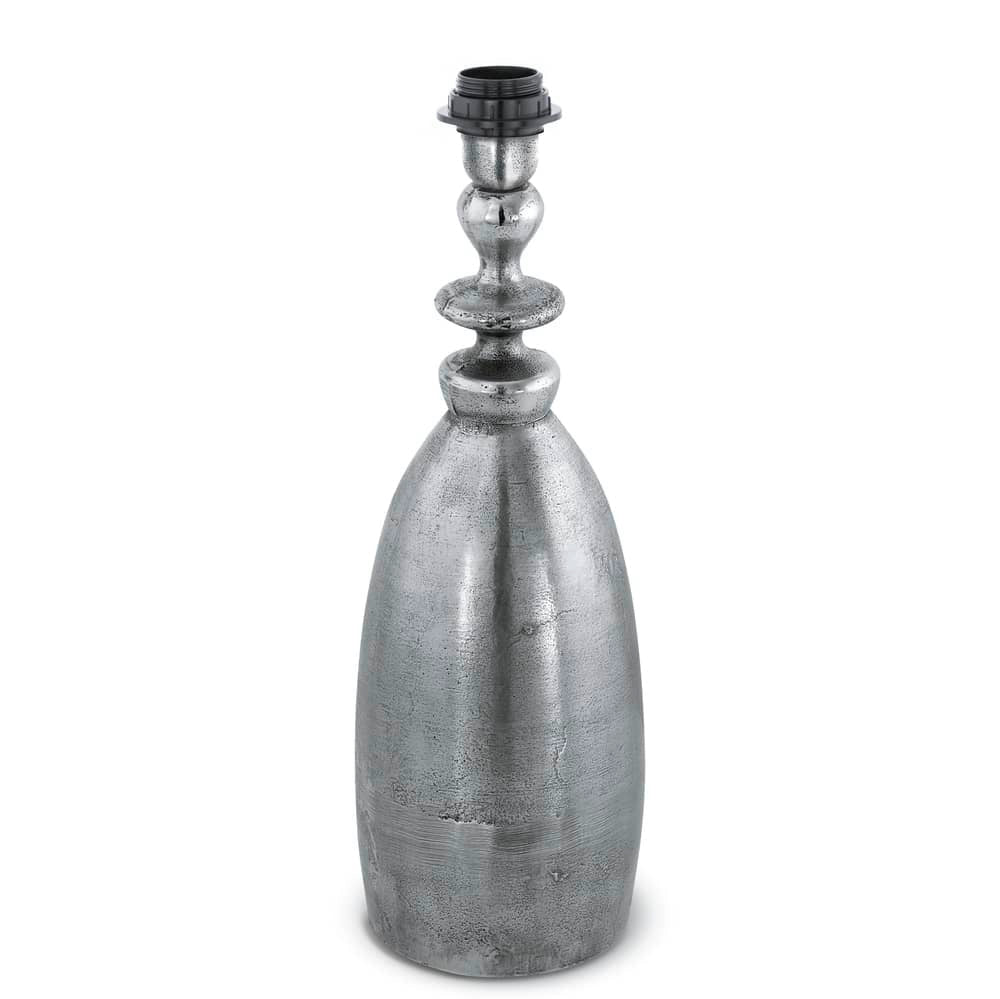 Lampe à poser Sawtry nickel, H 48 cm