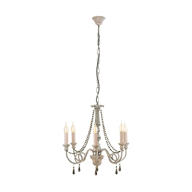 Suspension Colchester 6 lumières taupe