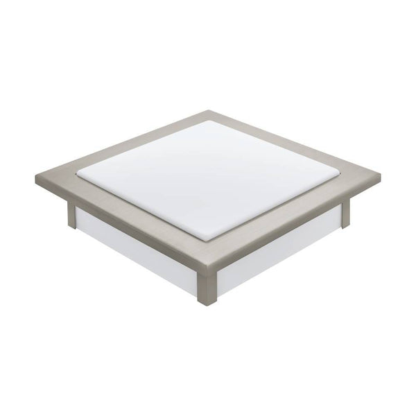 Plafonnier Auriga PRO nickel et blanc mat