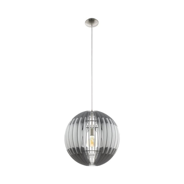 Suspension Olmero PRO nickel satiné et grise