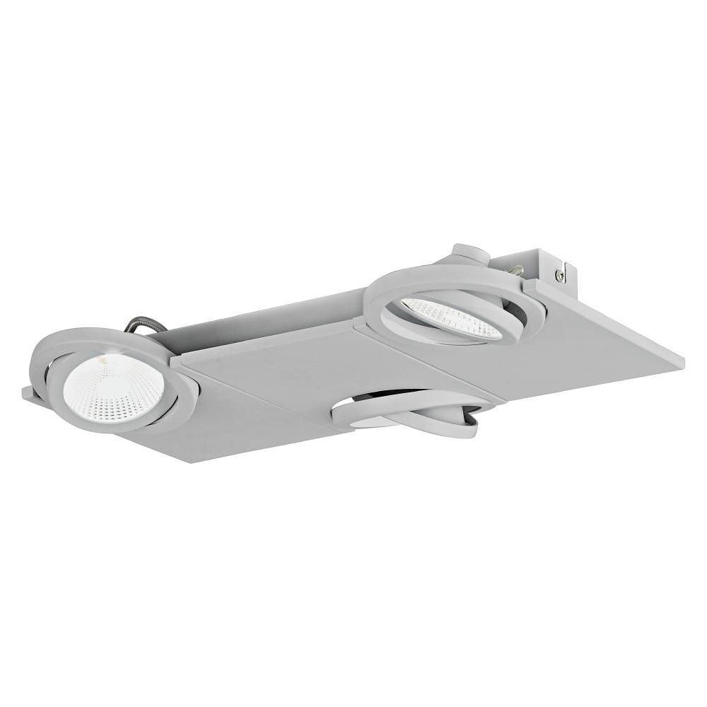 Plafonnier Brea-pro argenté et blanc (63326)