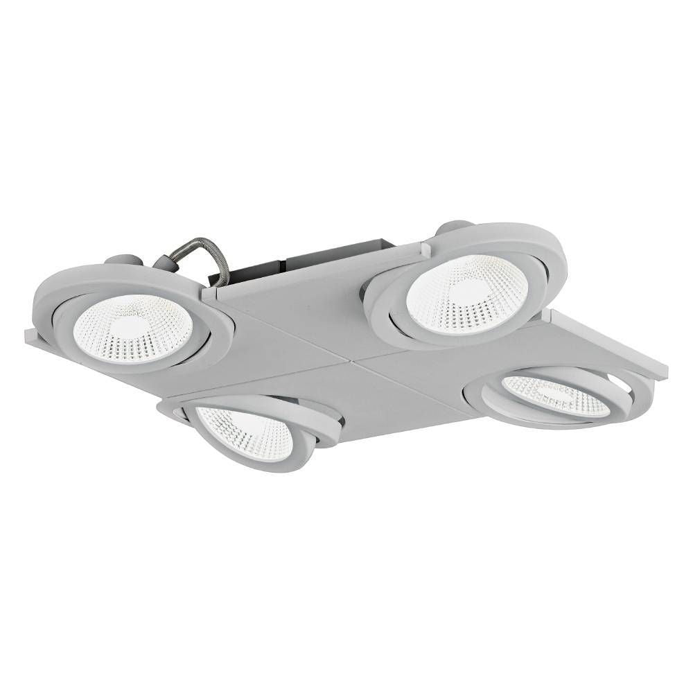 Plafonnier Brea-pro argenté et blanc (63332)