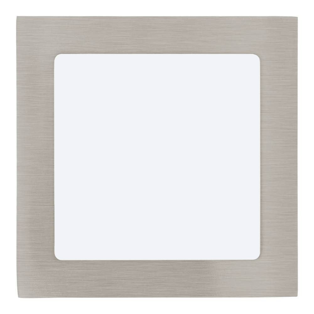 Plafonnier Fueva 1 PRO nickel et blanc mat (64626)