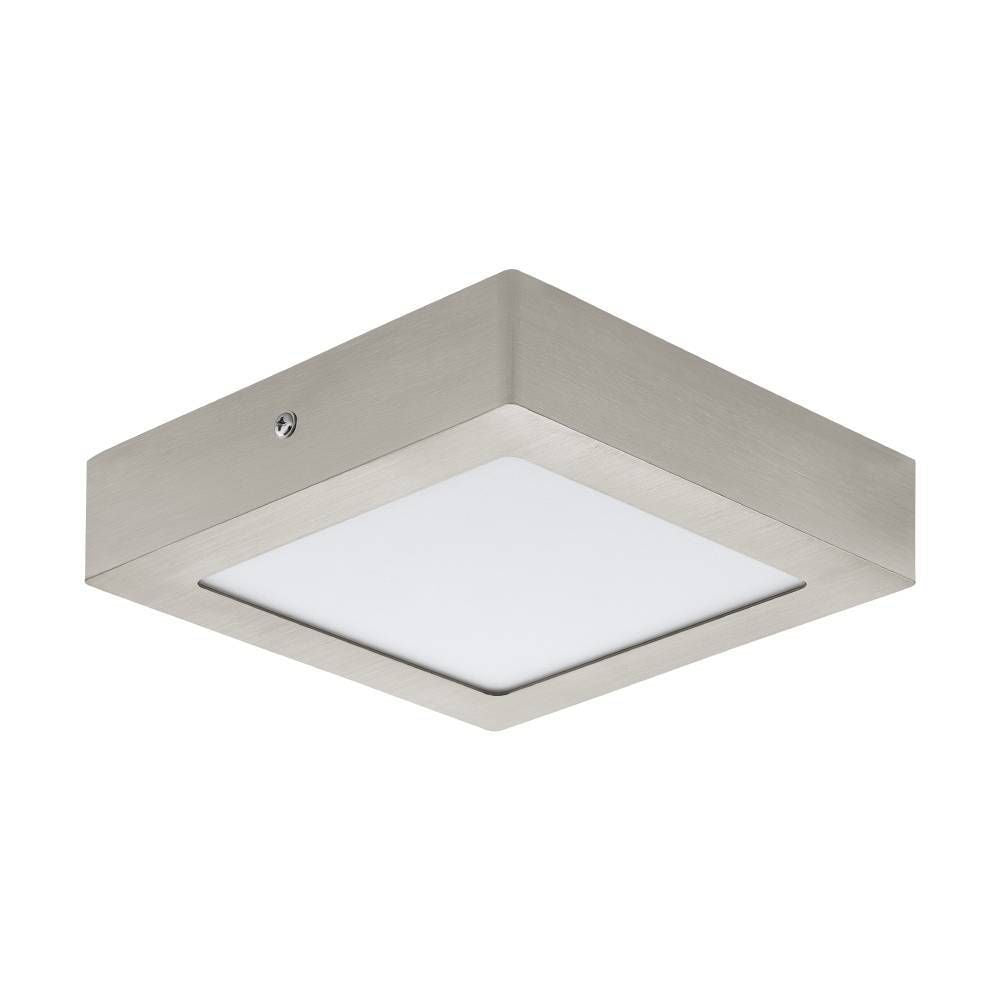 Plafonnier Fueva 1 PRO nickel et blanc mat (64711)