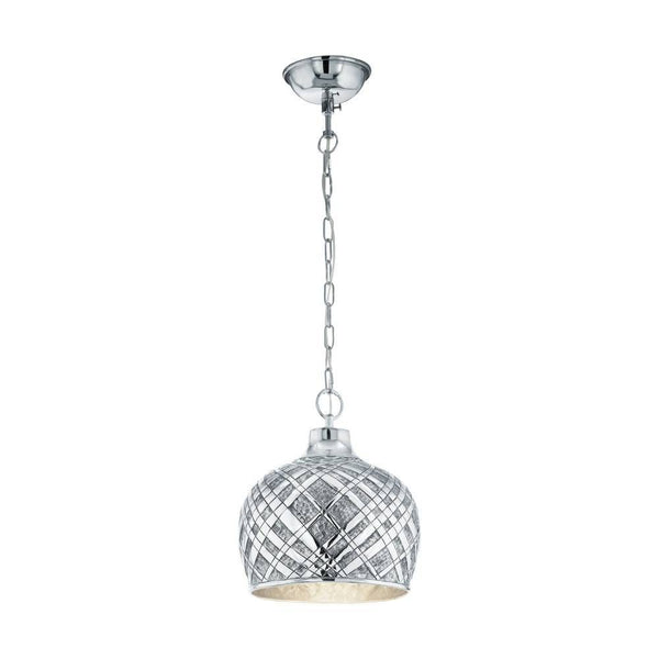 Suspension Saltash chromée, Ø 31,5 cm