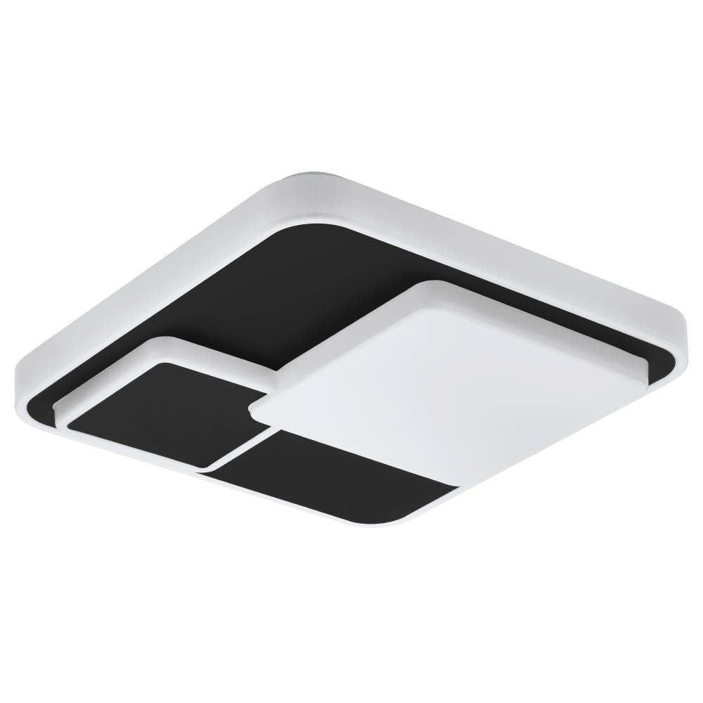 Plafonnier Lepreso blanc et noir