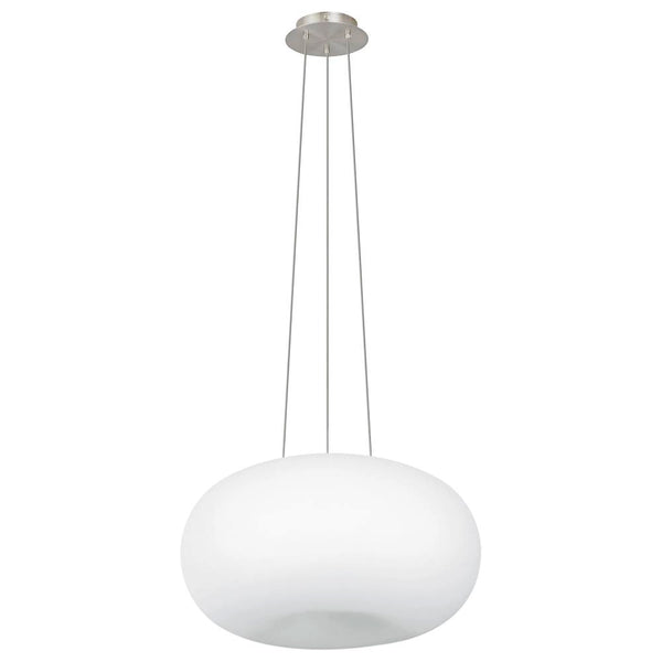Suspension Optics nickel et blanche mat, verre