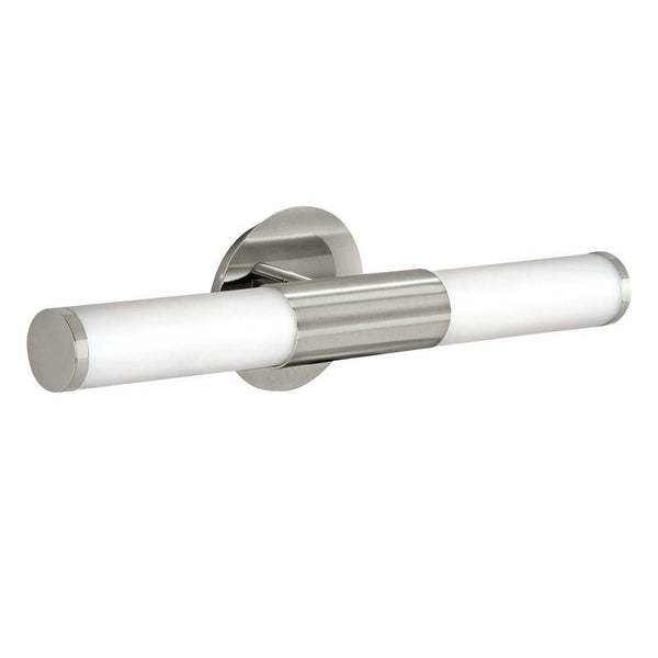 Plafonnier Palmera nickel et blanc mat