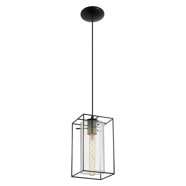 Suspension Loncino noire, verre (49495)