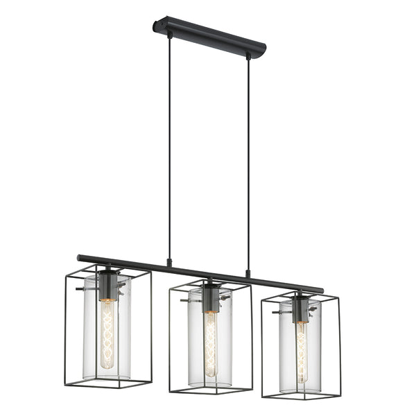 Suspension Loncino noire, verre (49496)