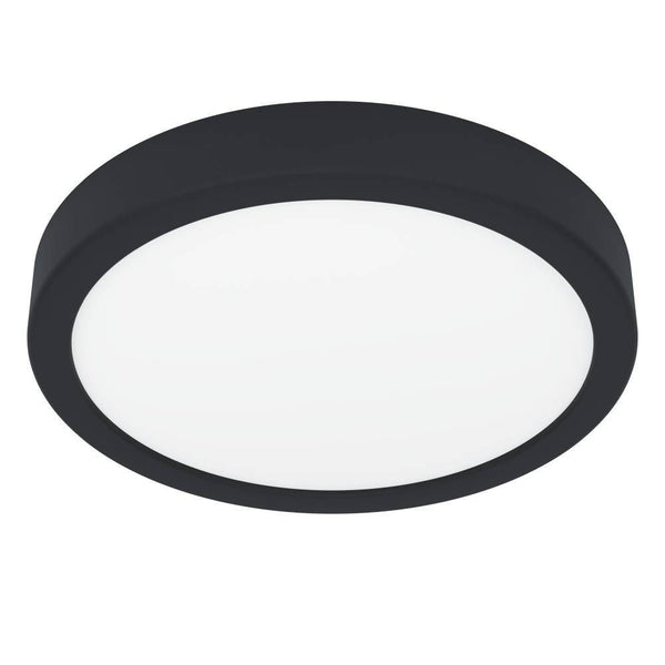 Plafonnier Fueva 5 noir et blanc, Ø 21 cm