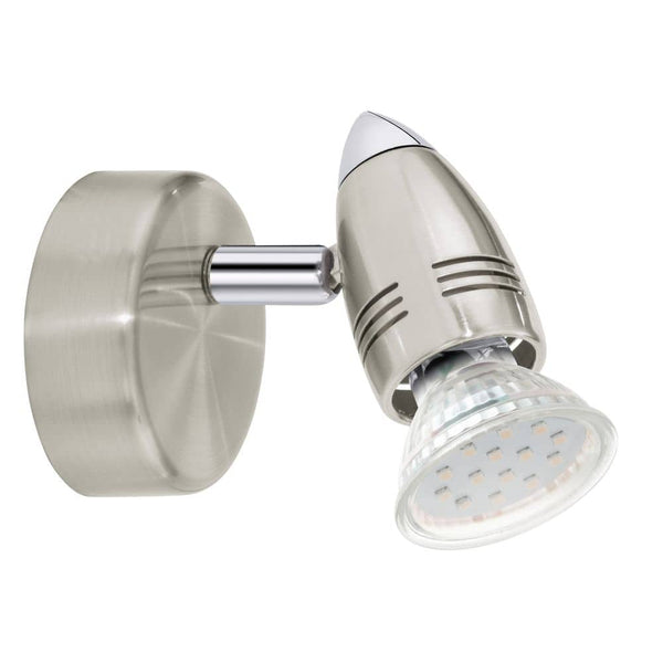 Spot Magnum nickel satiné, Ø 7 cm