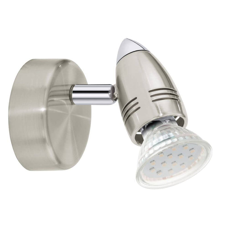 Spot Magnum nickel satiné, Ø 7 cm