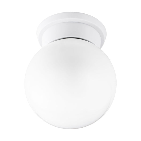 Plafonnier Durelo blanc, verre