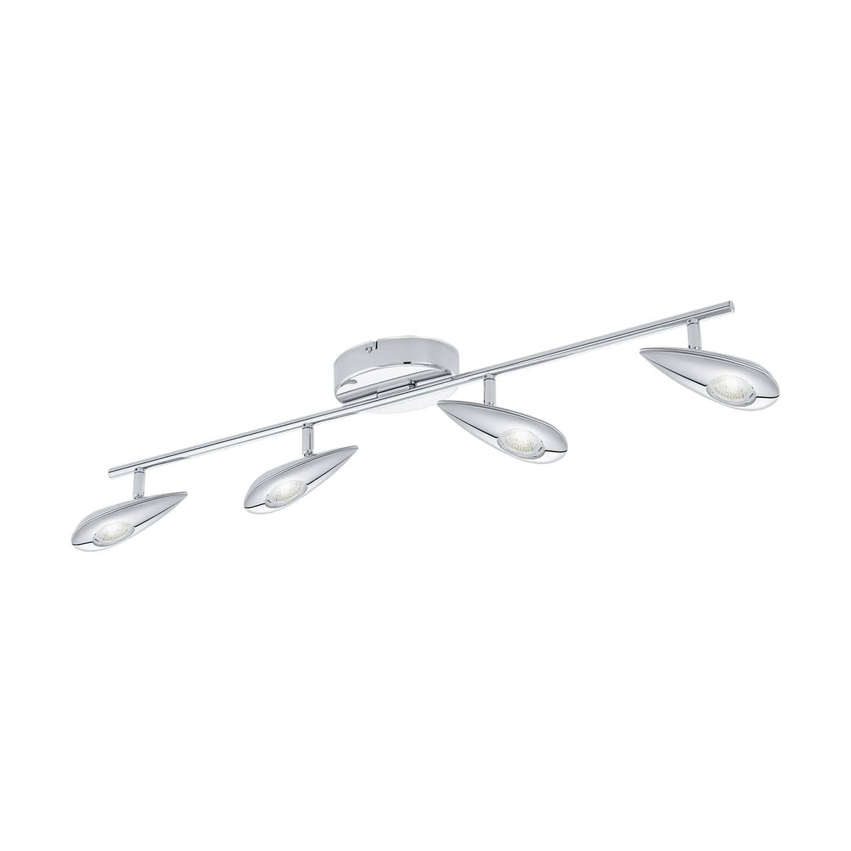 Plafonnier Pedregal chromé, L 75 cm