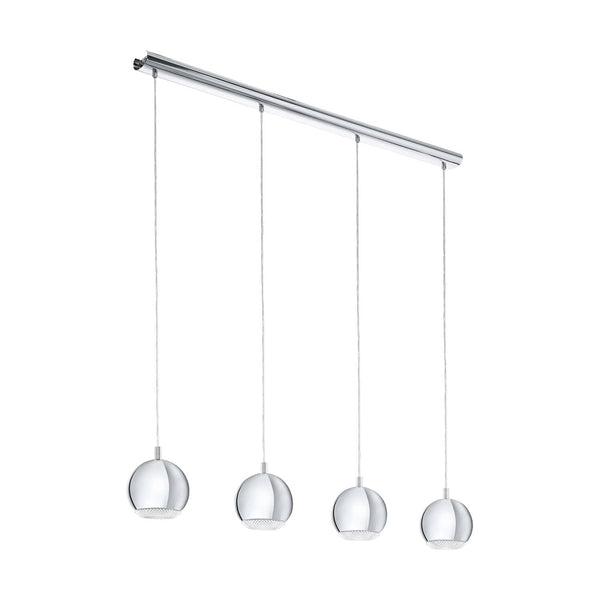 Suspension Conessa chromée, H 110 cm