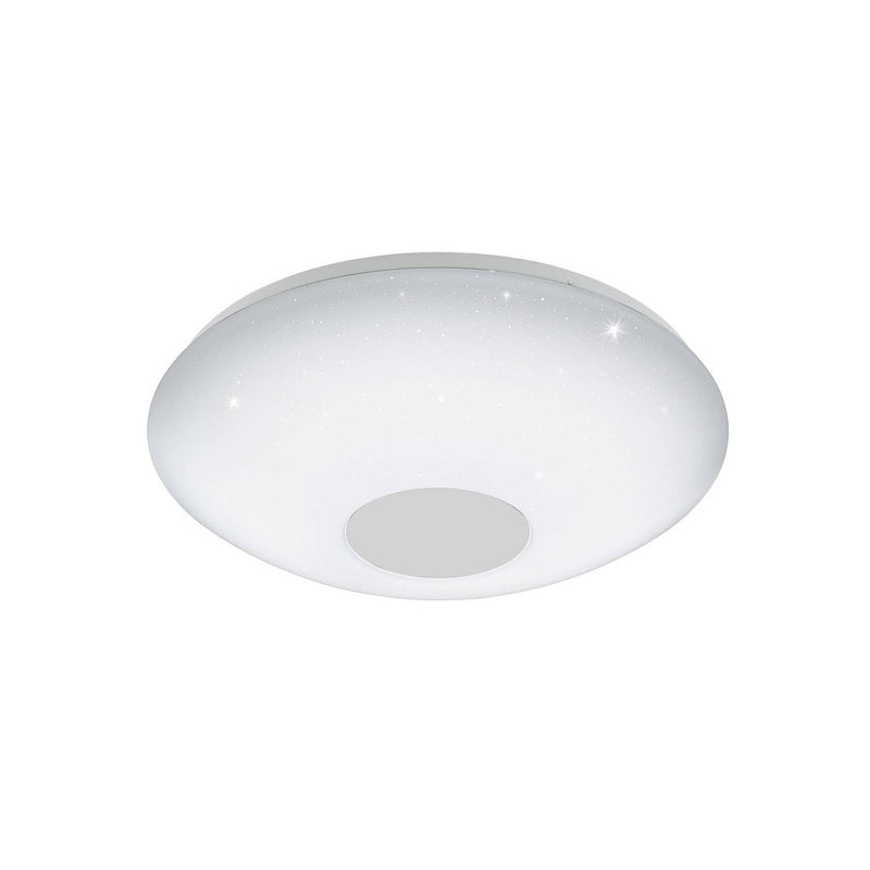 Plafonnier Voltago 2 blanc, cristal, Ø 30 cm